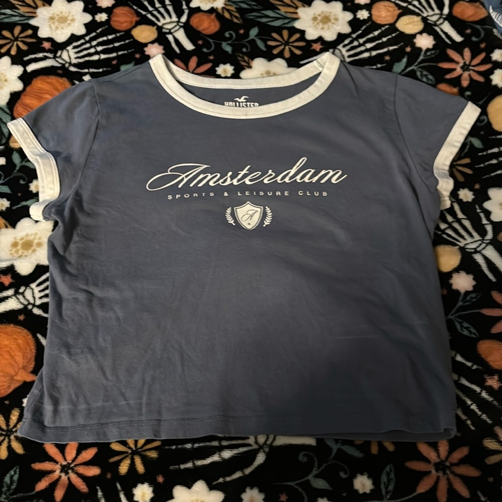 Blue baby tee